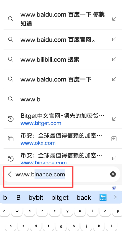 [币安官网首页界面]
