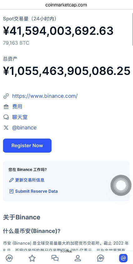 币安24小时交易量数据