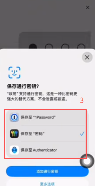 绑定手机号和添加通行密钥页面