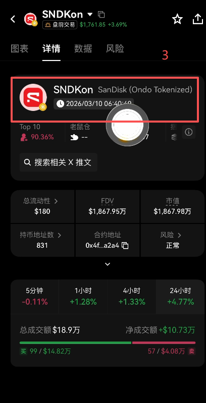 SNDK搜索结果页面