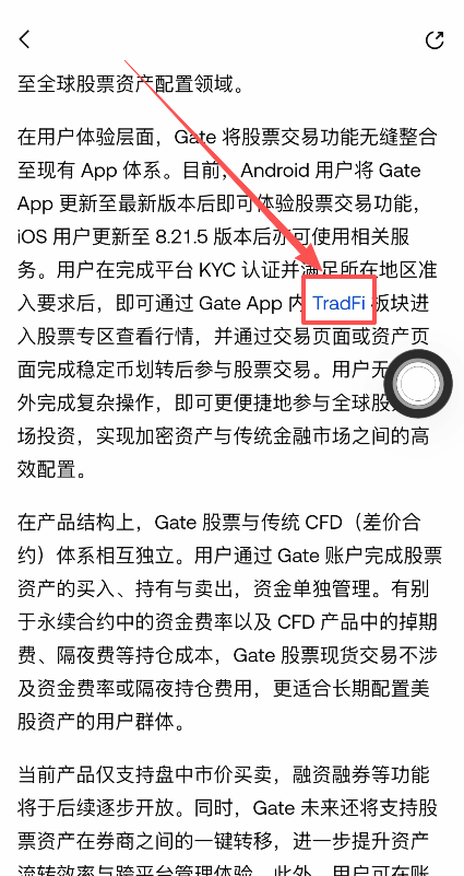 Tradfi板块入口