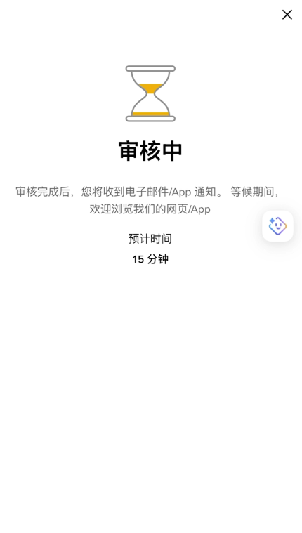 完成提交进行审核页面