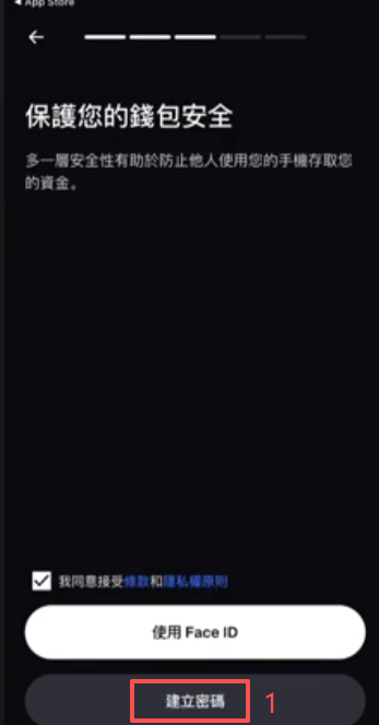密码设置界面