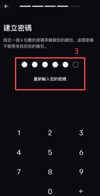 密码设置界面