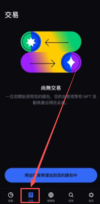 交易Swap界面