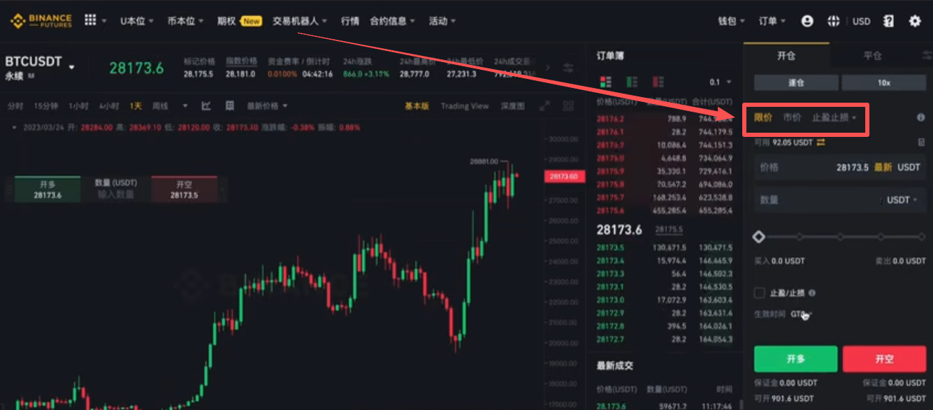 下单方式选择页面