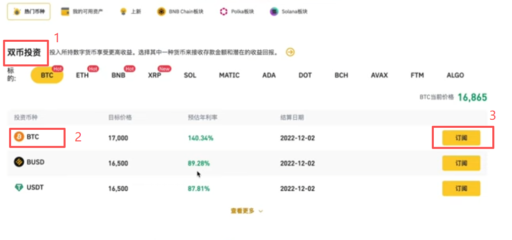 币安双币投资高卖结算场景计算器