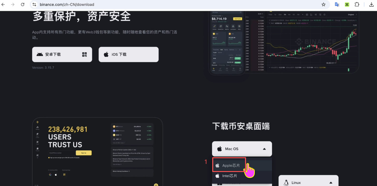 APPLE芯片下载页面