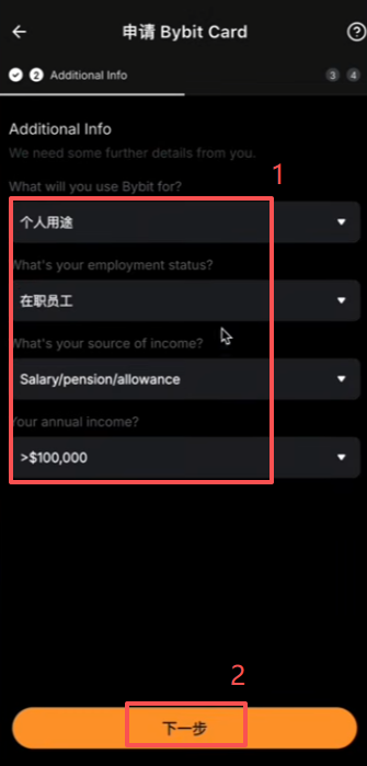 填写格鲁吉亚地址和职业信息表单界面