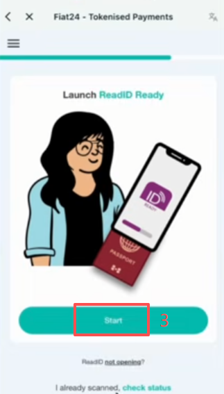 ReadID Ready扫描护照界面