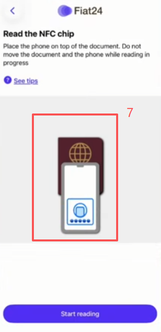 ReadID Ready扫描护照界面