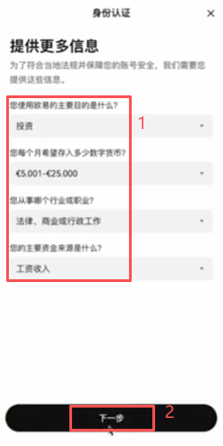 补充信息提交审核页面
