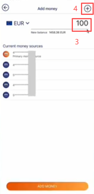 MyFin欧元账户充值入口界面