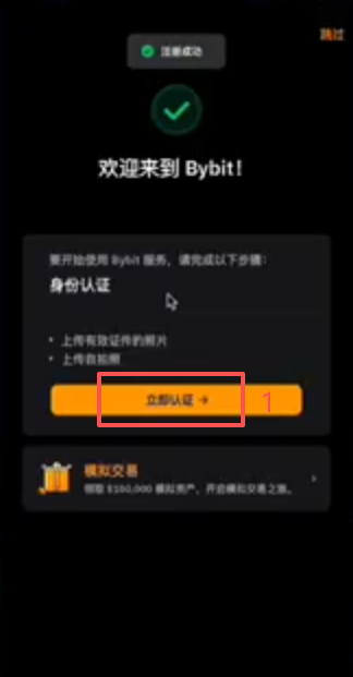 Bybit KYC证件选择及实拍上传界面