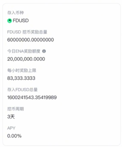 BNB矿池与FDUSD矿池详细信息页面