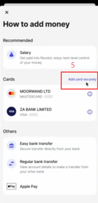 Revolut APP充值100欧完成到账界面