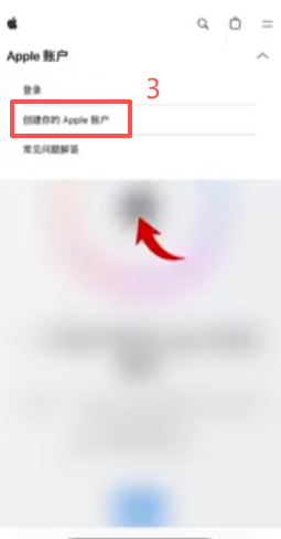 appleid.apple.com创建账户的网页表单