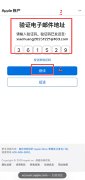 输入邮箱和手机验证码界面