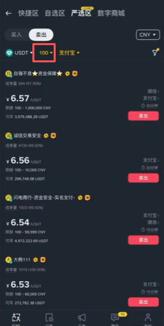 严选区三种金额测试页面