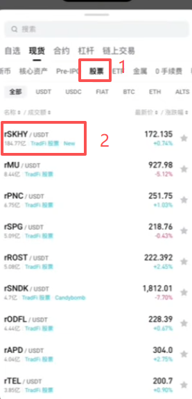 RMU美光代币交易界面