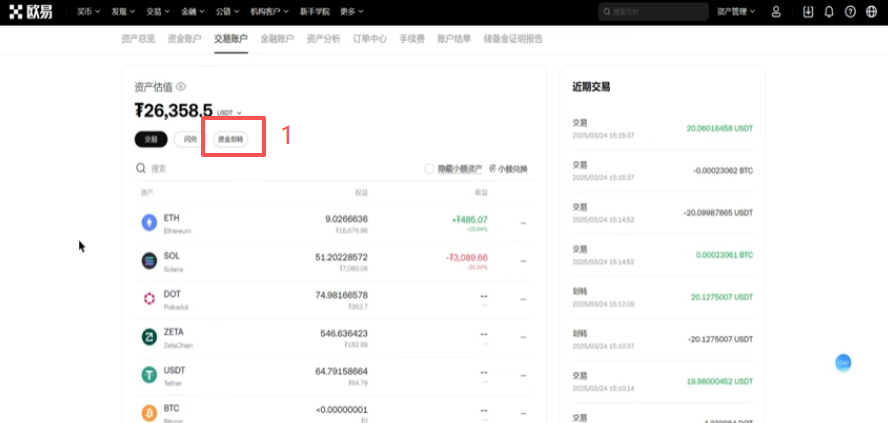 欧易C2C出售USDT商家列表筛选界面