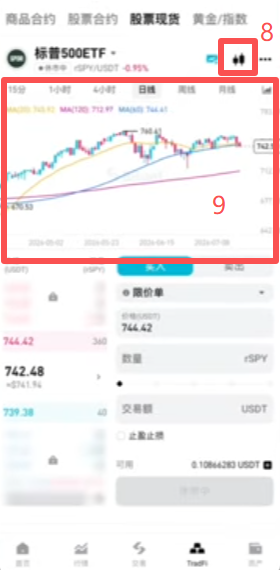 Bitget APP底部TradFi入口界面