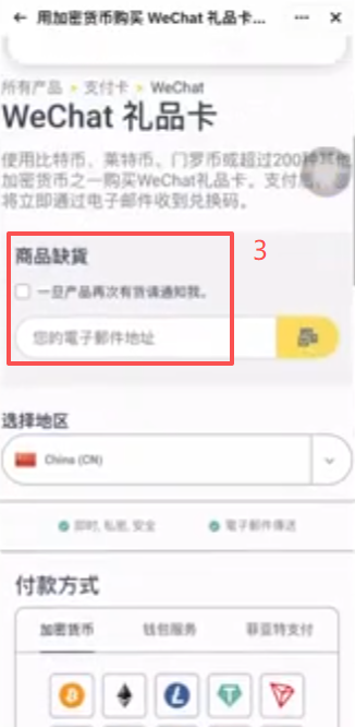 Coinsbee订单详情礼品卡代码界面