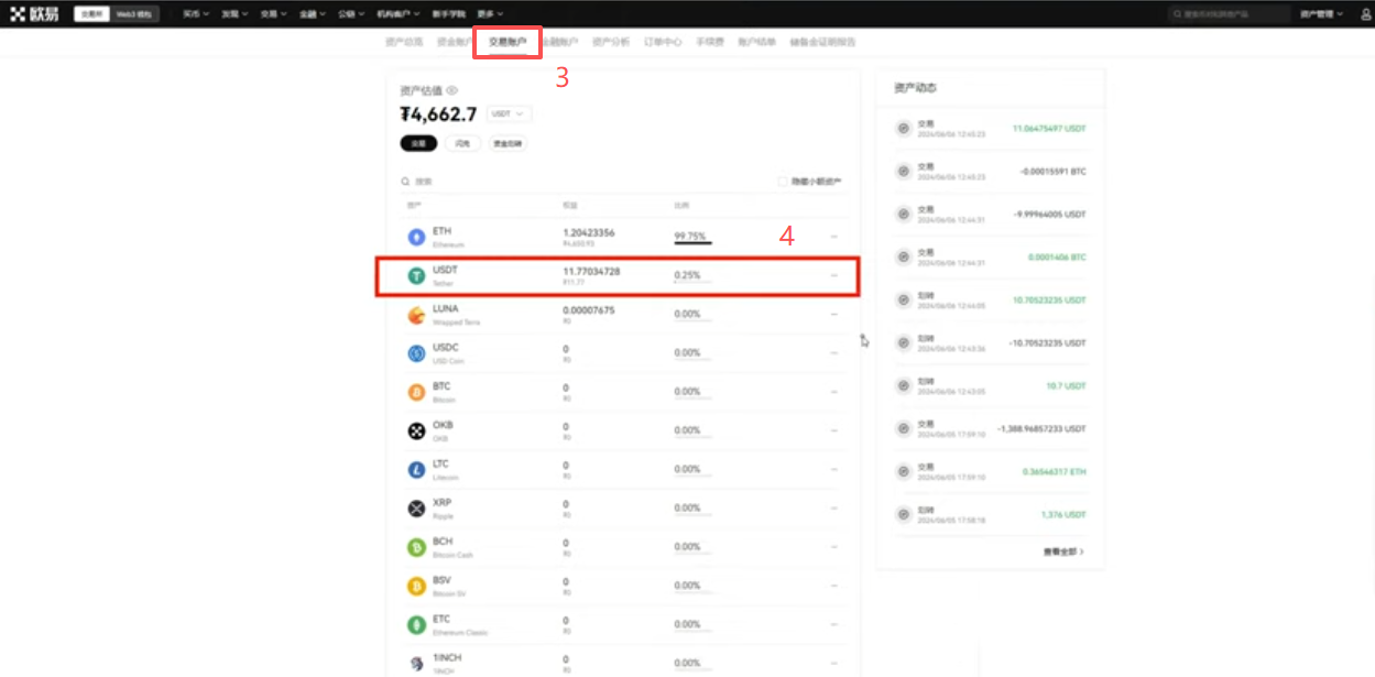 比特币卖成USDT操作