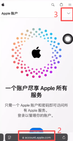 Safari无痕浏览打开appleid.com界面