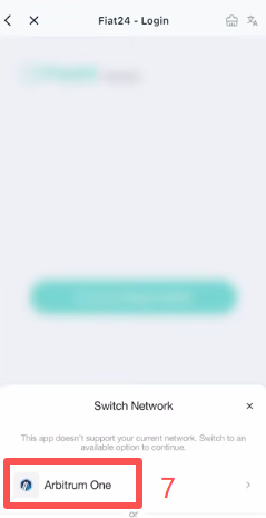 Bitget钱包开卡注册Fiat24银行选项页面