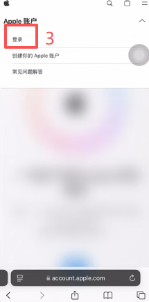 Safari浏览器登录Apple ID管理页面界面