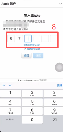 Safari浏览器登录Apple ID管理页面界面