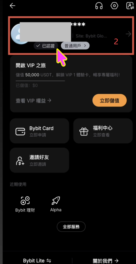 Bybit安全设置里绑定手机号的界面