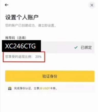 填写推荐码页面