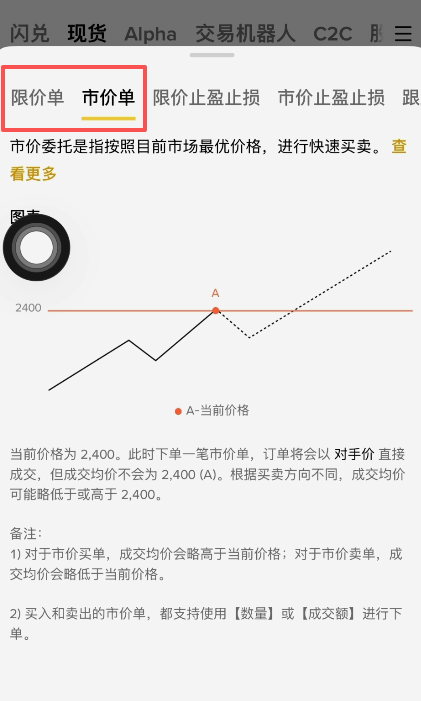 下单方式选择页面