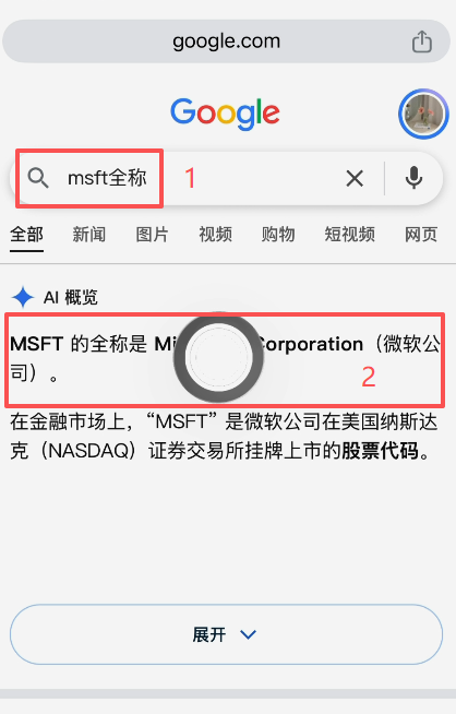 Bstocks落地页监管查询MSFTB结果
