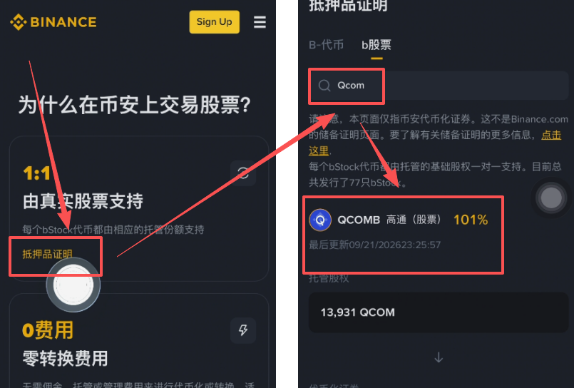 bstocks抵押品证明页搜索QCOMB结果