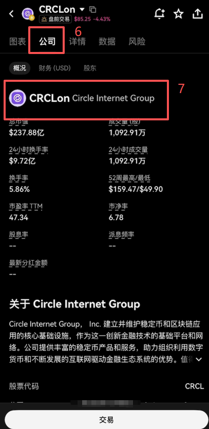 查看美股链上资产页面