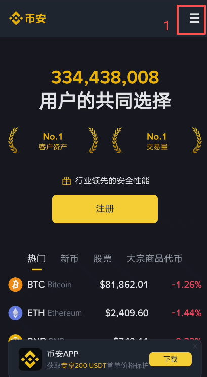 官网首页下载按钮页面