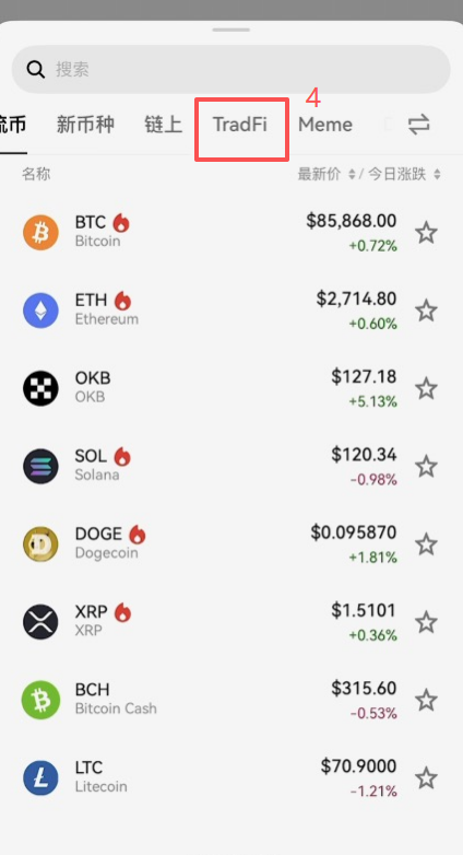 欧易xStocks交易入口页面