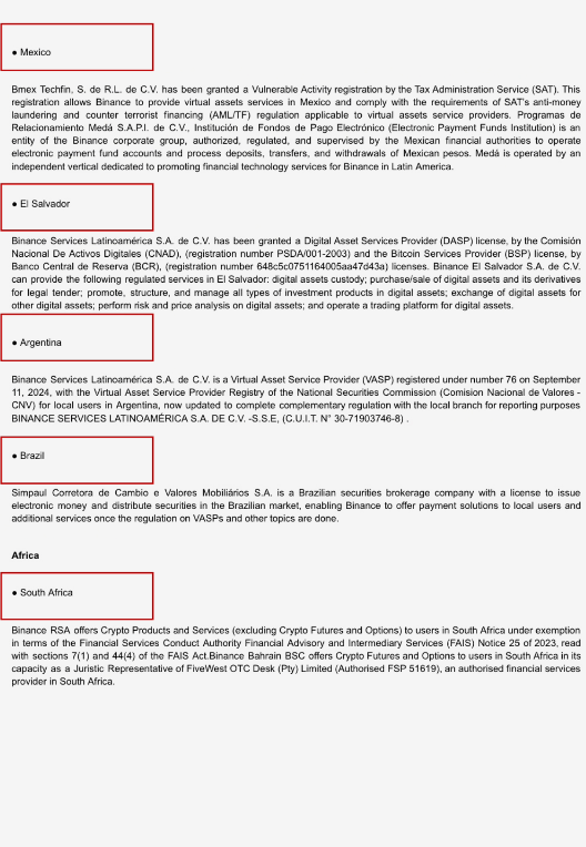币安官网合规牌照页面列表