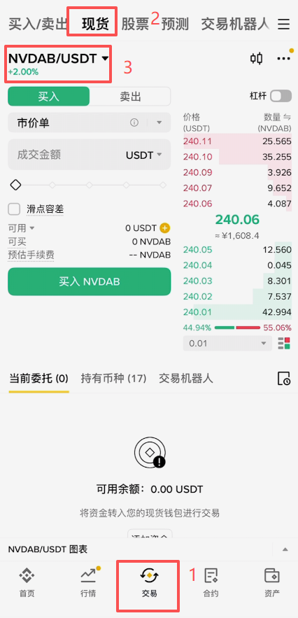 币安bStocks交易入口页面